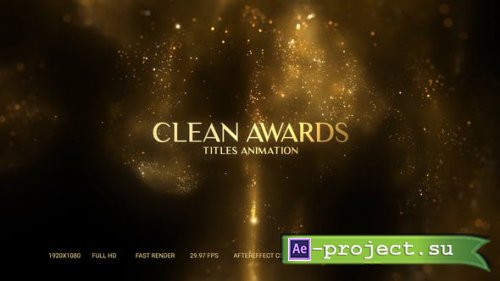 Videohive - Golden Particles Award Titles - 26992380 - Project for After Effects