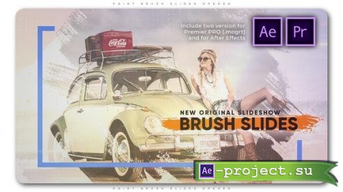 Videohive - Paint Brush Slides Opener - 27179045 - Premiere Pro - Project for After Effects