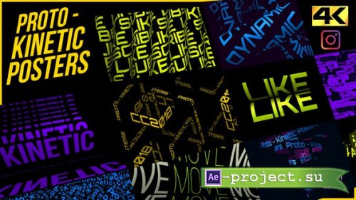 Videohive - Proto - Kinetic Posters - 26556971 - Project & Script for After Effects