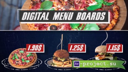Videohive - Digital Menu Restaurant - 25558463 - Project for After Effects