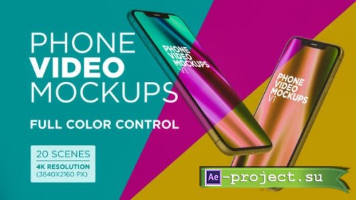 Videohive - Phone Video Mockups V1 - 27435901 - Project for After Effects