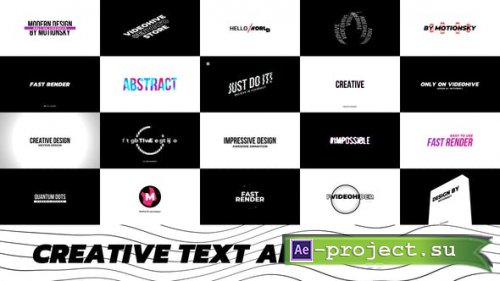 Videohive - Creative Text Animation - 27434056 - Project for After Effects