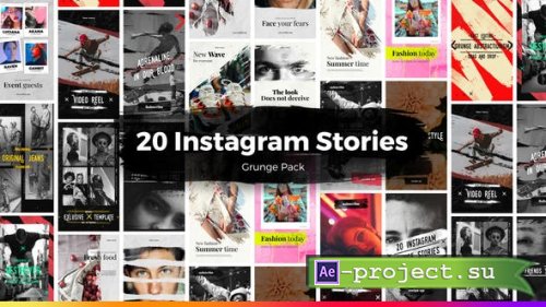 Videohive - 20 Instagram Grunge Stories - 27459975 - Project for After Effects