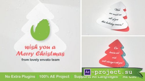 Videohive - Christmas Logo with Messages and Images - 25140121 - Project for After Effects