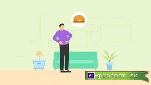 Videohive - Food Delivery Animation - 27472602 - Project for After Effects