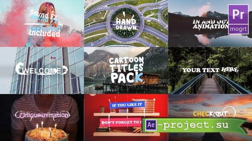 Cartoon Titles Pack 23719815 - Premiere Pro Template