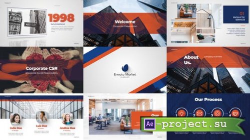 Videohive - Elegant Blue Corporate - 26818787 - Project for After Effects