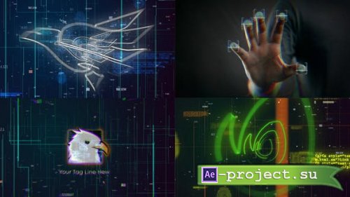 Videohive - Scan Fingerprint Biometrics Logo Reveal - 27184261 - Project for After Effects