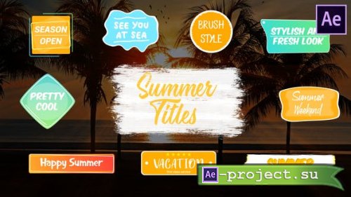 Videohive - Colorful Summer Titles | After Effects - 27538248 - Project for After Effects