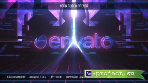 Videohive - Neon Glitch Opener - 27253842 - Project for After Effects