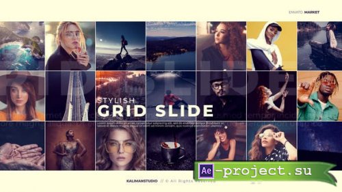 Videohive - Stylish Grid Slide - 25099632 - Project for After Effects