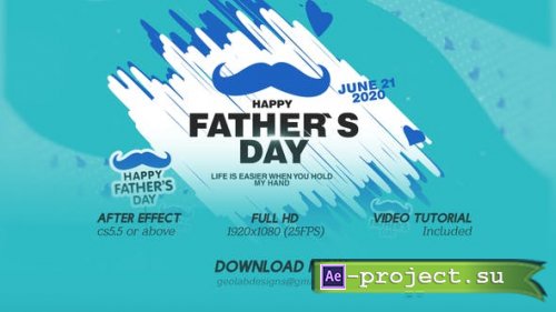 Videohive - Fathers Day Titles l Fathers Day Wishes l Fathers Day Template l World Best DAD l DAD Wishes - 27385509 - Project for After Effects