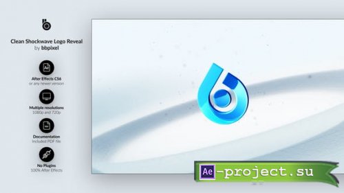 Videohive - Clean Shockwave Logo Reveal - 26949689 - Project for After Effects