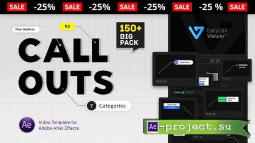 Videohive - Big Pack Call-Outs V3 - 22637730 - Project & Script for After Effects