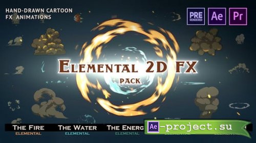 Videohive: Elemental 2D FX Pack (Update 28.05.2020) 9673890 - Project & Script for After Effects