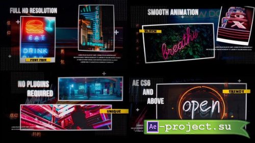 Videohive - Glitch Title Slideshow - 24724615 - Project for After Effects