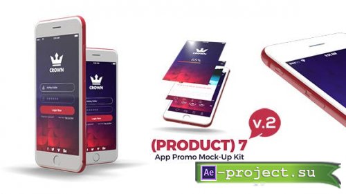 Videohive - (Product) 7 App Promo Mock-Up Kit v.3 - 19800515 - Project for After Effects