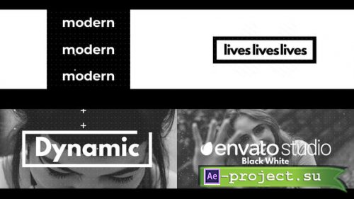 Videohive - Black White Dynamic Logo - 27637918 - Project for After Effects