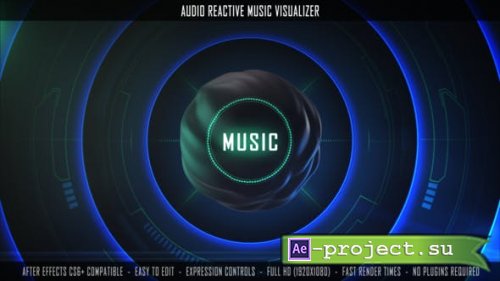 Videohive - Audio Reactive Music Visualizer - 27874325 - Project for After Effects