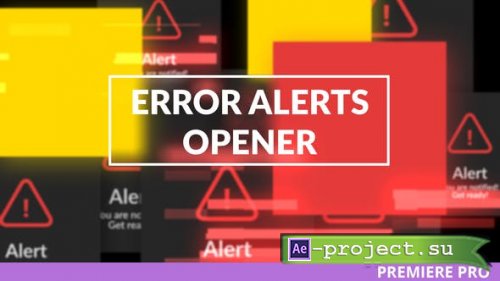 Videohive - Error Messages Glitch Opener for Premiere - 27911997 - Premiere Pro Templates