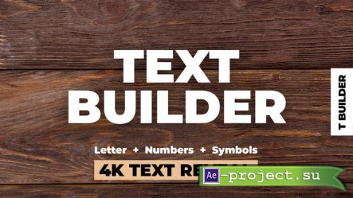 Videohive - Text Builder - 24872699 - Project for After Effects
