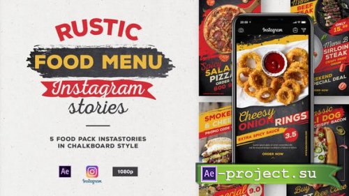 Videohive - Rustic Food Menu Instagram Stories - 27915956 - Project for After Effects