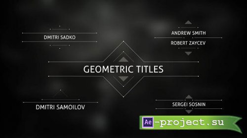 Videohive - Geometric Titles - 14745548 - Project for After Effects