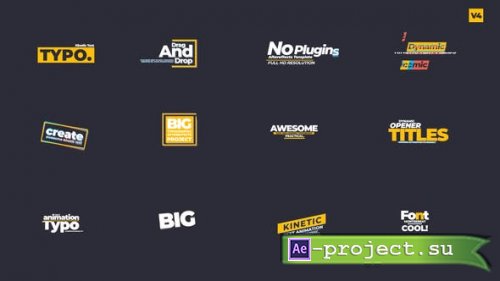 Videohive - Kinetic Text Animations V 0.4 - 27691398 - Project for After Effects