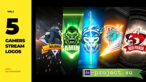 Videohive - 5 Gamers Stream Logos - 27849621 - Project for After Effects