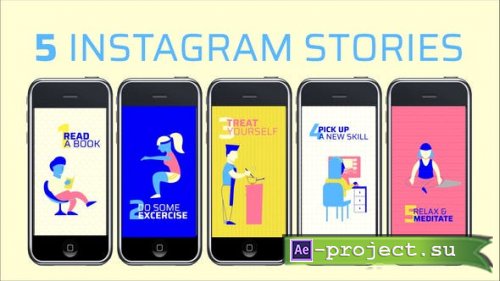Videohive - 5 Instagram stories for staying home in lockdown - 26592158 - Project for After Effects