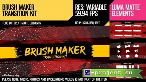 Videohive - Brush Maker (Transition Kit) - 26646724 - Project for After Effects