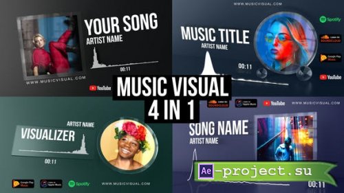 Videohive - Glass Audio React Music Visualizer - 27903768 - Project for After Effects