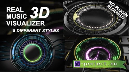 Videohive - Real 3D Music Visualizer - 14525186 - Project for After Effects