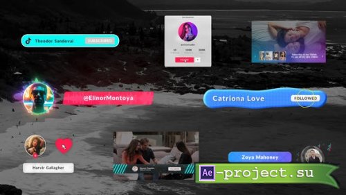 Videohive - Tik Tok Subscribe Elements - 28114891 - Project for After Effects