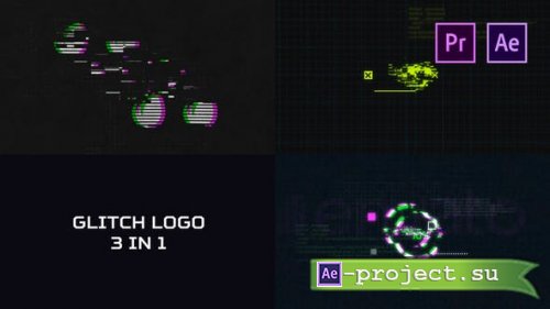 Videohive - Glitch Logo Pack - 27592033 - Premiere Pro & After Effects Templates