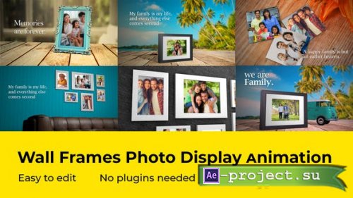 Videohive - Wall Frames Photo Display - 27722952 - Project for After Effects