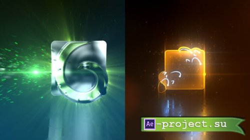 Videohive - Glowing Glitchy Logo Reveal - 25767894 - Project for After Effects