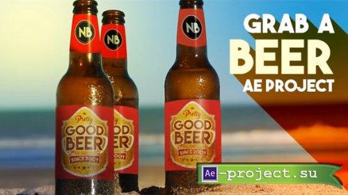 Videohive - Beer Bottles By The Beach - 19162914 - Project for After Effects