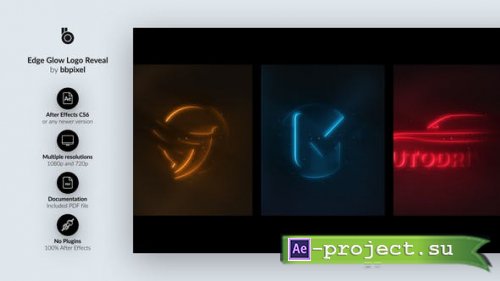 Videohive - Edge Glow Logo Reveal - 27902721 - Project for After Effects