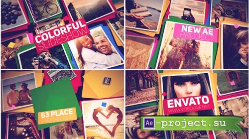 Videohive - Colorful Slideshow - 19256304 - Project for After Effects