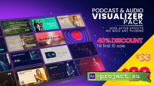 Videohive - Podcast & Audio Visualizer Pack - 27682557 - Project for After Effects