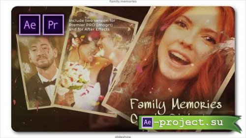 Videohive - Family Memories Cards Slideshow - 28253262 - Premiere Pro & After Effects Templates