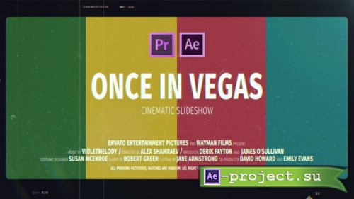 Videohive - Cinematic Slideshow | Once In Vegas - 24577742 - Premiere Pro & After Effects Templates