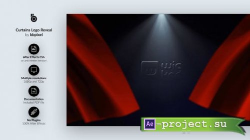 Videohive - Curtains Logo Reveal - 27208363 - Project for After Effects