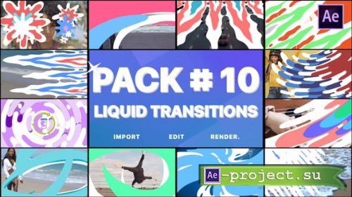 Videohive - Liquid Transitions Pack 10 | After Effects - 28302089 - Project for After Effects