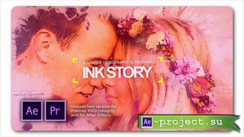 Videohive - Clean Ink Watercolor Slideshow - 28340192 - Premiere Pro & After Effects Templates
