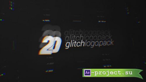Videohive - 20 Glitch Logo Intro Reveal Pack - 26862472 - Project for After Effects