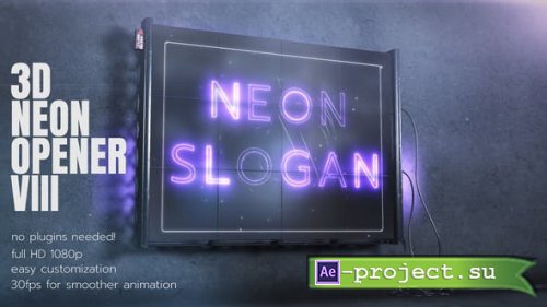 Videohive - 3D Neon Opener 3 - 27761343 - Project for After Effects