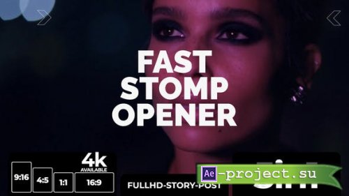 Videohive - Fast Stopm Opener-5 in 1 - 27969740 - Project for After Effects