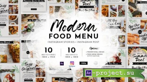 Videohive - Modern Food Menu Instagram Stories - 28331308 - Project for After Effects